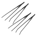 Toyvian 4pcs Aquarium Tweezers Set Long Stainless Steel Fish Tank Tools Curved Straight Tweezers for Planting and Feeding Durable Fish Tank Accessories