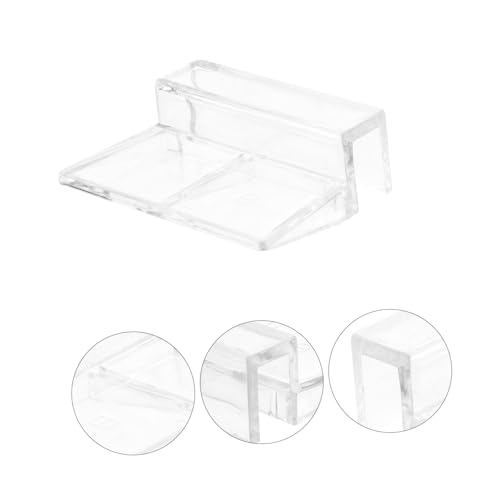 Happyyami Strong Support Holders for Aquariums 4pcs 8mm Plastic Clips Glass Cover