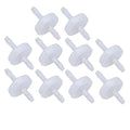 10cs White 1/8" 3mm Plastic Check Valve Hose Barb Non Return Ozone Resistance Plastic Valve Check Aquarium for Water Fuel Oil Air Gas