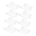 Happyyami 8pcs Acrylic Aquarium Lid Support Racks for Tanks Fish Tank Cover Clips to Prevent Fish Jumping and Safe Design for Optimal Temperature Control