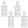 4pcs Plastic Hose Barb Fitting 3/4" to 3/8" Barbed Splicer Mender Joint Adapter Aquarium Clear - size: 3/4"-3/8"