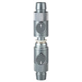 DONGKER Aquarium Double Tap Connector,Aluminum Alloy Quick Release Double Tap Valve with Water Flow Control Knob for Aquarium 12mm/16mm/20mm I.D. Water Pipe - size: 20mm