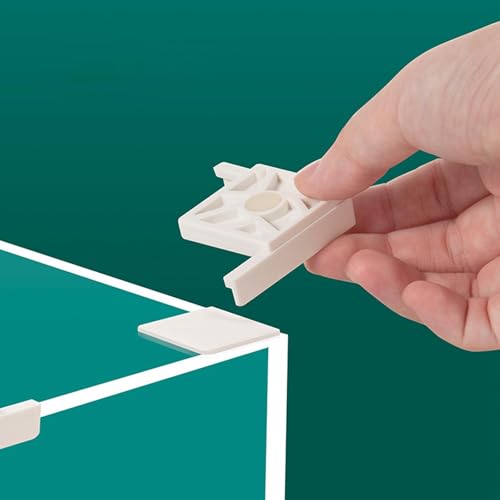 16 Pieces Fish Tank Base Aquarium Corner Protector Edge Strip Guard PP Material Anti-Collision Strips Suitable for Children Pet Tank Decoration, White