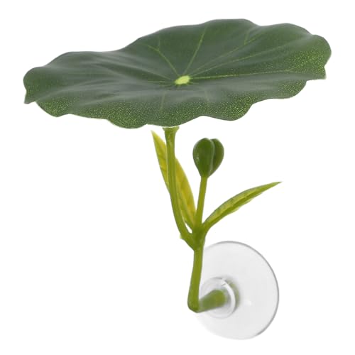 Betta Lotus Leaf Bed Aquarium Floating Decor Fish Tank Accessories Betta Resting Spot and Hideaway Artificial Lotus Leaf 2.55X2.28X2.12In