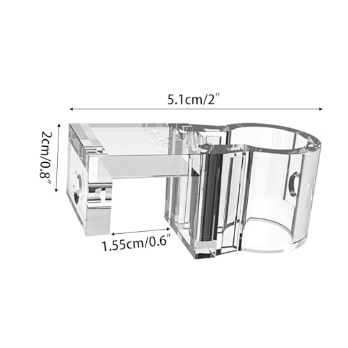 DONGKER Aquarium Plant Holder,6 PCS Reusable Fish Tank Hanging Plant Cups for 0.39"/0.3"-0.6" Aquarium Tank Glass Thickness - color: M