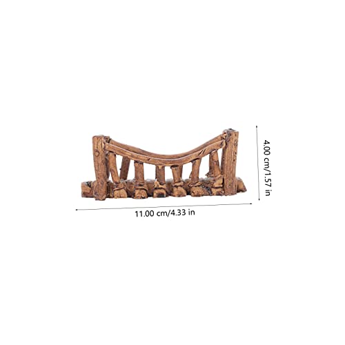 Milisten 2pcs Fish Tank Bridge Decor Aquatic Ornament for Aquarium Landscaping Durable and Easy to Care for Fish and Reptile Habitats Creates Vibrant Underwater Environments