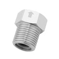 Hooshing Stainless Steel Check Valve 1/2" Male to 1/2" Female Thread Non Return One Way - size: 1/2" Male to 1/2" Female