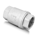 1" NPT Stainless Steel Spring Check Valve, WOG1000 NPT Thread unleaded In-Line Vertical Check Valve Non Return One Way Counterflow to Prevent the Medium Backflow for Oil Water Gas Air DN25 - size: 1"-NPT