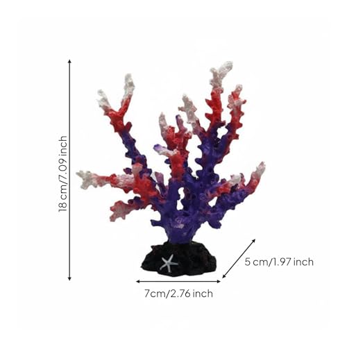 Resin Coral Aquarium Ornament Resistant Aquarium Decoration Artificial Coral Formation Decoration