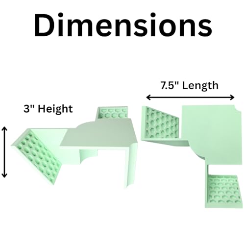 Hermit Crab Underground Tunnel Cave Corner | Hermit Crab Climbing Tank Decor Hide Hideout | Enrichment Habitat Hideaway Decoration Accessories Supplies Toys Ornaments (Seafoam Green) - color: Seafoam Green