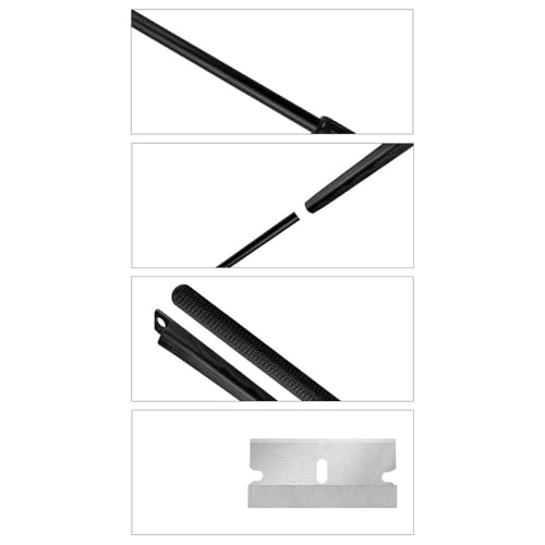 Algae Scraper for Aquarium - 26" Glass Fish Tank Cleaner with 5 Stainless Steel Blades