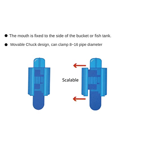 kobeIeen Fish for Mounting Clip Water Pipe Hose Holder Multifunction Adjustable Clamp for 0.31"-0.62" Diameters Hose
