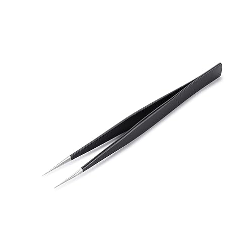 Huron Tweezers, Straight Hollow Point 4.9" (1/3/10 pc) (1 pc) - style: Straight Hollow Point, 4.9"