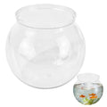 27 oz Mini Plastic Fish Bowl, Clear Round Small Fishbowl Aquarium, Unbreakable Shatterproof Plastic Betta Fish Tank, Desktop Goldfish Bowl for Home Decor & Party Centerpieces