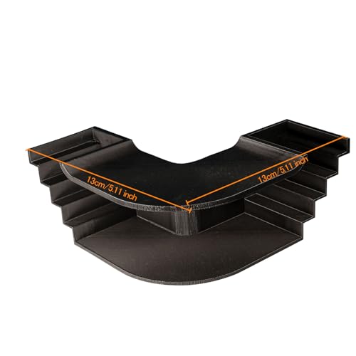 Aquarium Fish Tunnel/Cave, Black, Resin, Modern, 2.5 Inches, Tabletop, Corner Fish Hide, Fish Tank Decoration - color: Black, style: Style 2