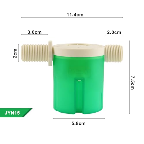2Pcs Automatic Water Level Control Valve - Inside Type, Float Valve for Water Tank, Solar Energy, Auto Pot, Aquarium (1/2" Side) - style: 1/2" Side