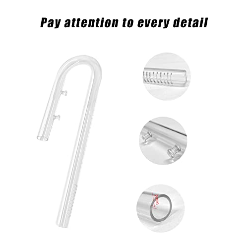 FZONE 20mm Aquarium Glass Lily Pipe Kits with Lily Inflow Lily Outflow and Brush for 3/4" ID (19/25mm) Tubing - size: 20 mm for 3/4" ID (19/25 mm tubing)