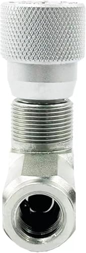 Hydraulic Flow Control Needle Valve 1/4 Inch Throttle Check Valve NPT 5800PSI Two Way For Hydraulic Oil Gas - size: 1/4