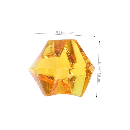 KALLORY 220Pcs Clear Acrylic Fake Crushed Ice Rocks for Vases Table Scatter Party Decoration Arts Crafts Irregular Design for Fish Tanks and Events