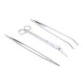 BESPORTBLE Stainless Steel Aquarium Tools Set Aquatic Plant Tweezers Straight Scissors and Spatula Kit for Fish Tank Care and Planting