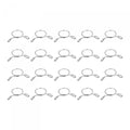 uxcell Fuel Line Hose Clips, 20pcs 12mm ID Fit 13.5-14mm OD Hose 304 Stainless Steel Water Pipe Air Tubing Spring Hose Clamps for Motorcycle Scooter - size: 12mm
