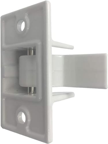 2 Pack of Bottom Awning Mounting Bracket Assembly Fit, Rv Foot Pedal Die Cast 3104653.005 Kit,Bottom Mounting Bracket Replacement for 8300 8500 9000 Awning (2 White) - color: 2 white【T】
