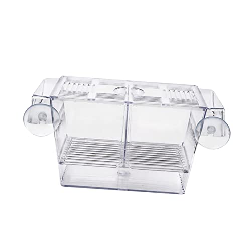 LIOOBO Fry Isolation Tank Aquarium Fish Net Incubation Container for Fish Safe Fry Box