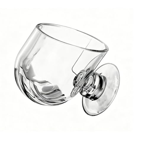 Naroote Suction Cup Aquarium Planter Transparent Acrylic Plant Holder 48x49 mm with Wide Sloped Openings for Fish Tank Shrimp Fry Xmas Moss (Large Size)