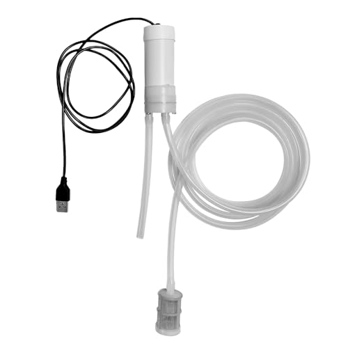 Portable Food Grade USB Electric Auto-Siphon self priming Pump for bottling Home Brew Wine,Beer,Beverages and Kombucha,DC 5v Mini water Transfer Pump Kit,2LPM No Mess Leak,6.5FT hose,Low Noise - color: White Top-Switch