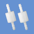 Quickun 5/32" One Way Inline Check Valve, Non Return Hose Barb, Ozone Resistance Plastic Valve for Fuel Oil Water Gas Pump Air, 2 Pcs - size: 5/32 inch