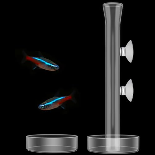 3 Pcs Shrimp Feeding Tube and Dish Set Clear Crystal Glass Shrimp Feeder Tube Tray Aquarium Feeder Tube Shrimp Feeding Dish Bowl Suction Cups for Fish Tank Aquarium Feeding Supplies Tools