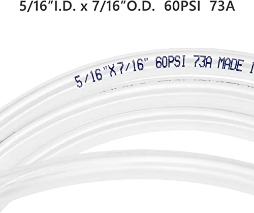 Eastrans 10ft x 5/16" ID Clear Vinyl Tubing, Flexible Hybrid PVC Tubing Hose, Lightweight Plastic Tube UV Chemical Resistant Vinyl Hose, BPA Free and Non Toxic - size: ID 5/16 INCH, style: 10 Feet