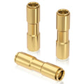 CheeMuii 1/4 Brass DOT Air Line Fitting 3 PCS Straight Union Quick Connect Fittings 1/4 Air Hose DOT Air Fittings for Semi Truck Trailers Industry Air System - size: 1/4IN-3PCS