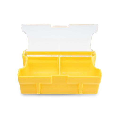 Plano Edge Terminal Medium Hook Retainer Box, Yellow, 2-Pack, Includes Hook Retainer Tackle Tray, Fishing Storage - size: Medium, style: Terminal Medium Hook Retainer