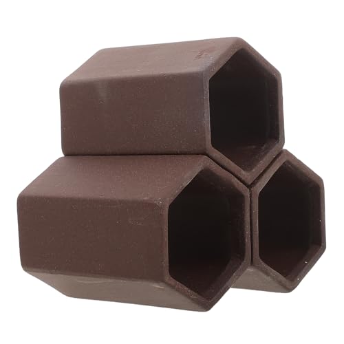 Happyyami Pottery Aquarium Shrimp Cave Hideout Spawning Tube for Fish Tank Breeding Shelter Habitat Decoration