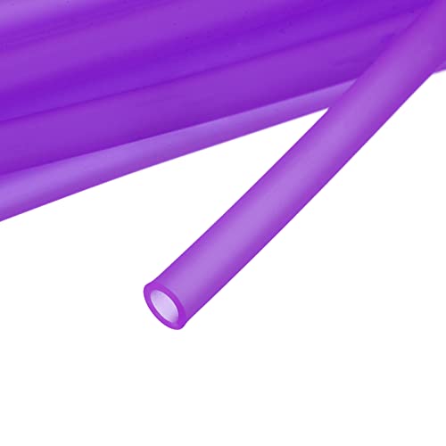 uxcell Aquarium Airline Tubing Hose 5/32" ID 15/64" OD 1Pcs 13.12 Ft Silicone Flexible Airline Tubing for Fish Tank, Terrariums, and Hydroponics, Purple - color: Purple