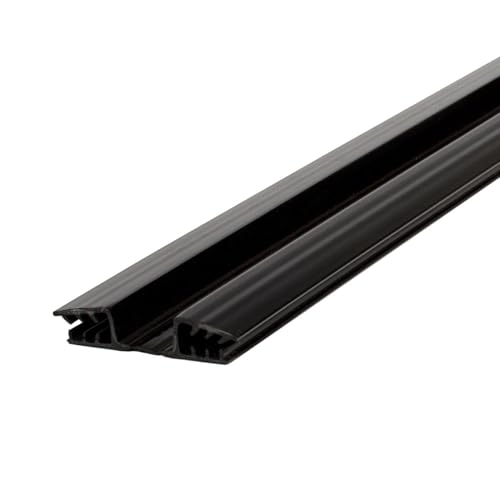 Black PVC Living Hinge for 1/8in Panels - 48 Inches (Pack of 3, 12 Feet Total)