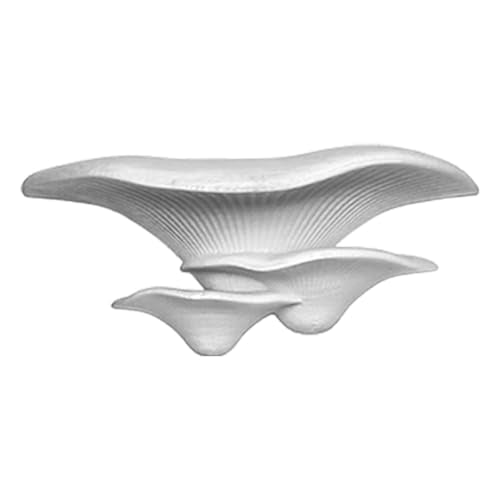 Mushroom Betta Perch Hammock | Suction Cup Aquarium Decor & Enrichment for Bettas | Resting Spot & Fish Tank Decoration (White) - color: White