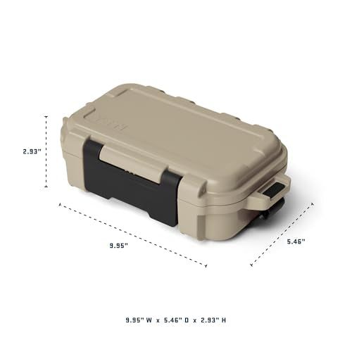 YETI LoadOut GoBox Collection, Divided Waterproof Cargo Case, Dry Box, Camera Case, Fishing Tackle Box - color: Charcoal, size: GoBox 1