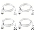 SHOPLED 6FT Male-to-Female Extension Connection Cords for T5 T8 LED Shop Lights, 1.8 Meter Connecting Wire Linkable Integrated Tube Ceiling Lights (4-Packs) - style: 6FT M/F Connection Wire