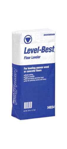 SAVOGRAN 14834 25LB FLR Leveler, 25 lb, White to Off-White