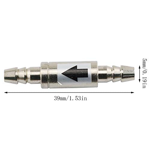 E-outstanding Non Return Valve Stainless Steel One Way Non-Return Check Valve for Aquarium Co2 System CO2 Diffuser