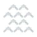 SUNGOOYUE Plastic Fitting 90 PE Elbow Hose Connector 6.4mm Same Diameter Tube Fitting for Pump Tube and Silicone Fish Tank Hose Connection Antiscratch Antirust (7.9mm) - size: 7.9mm