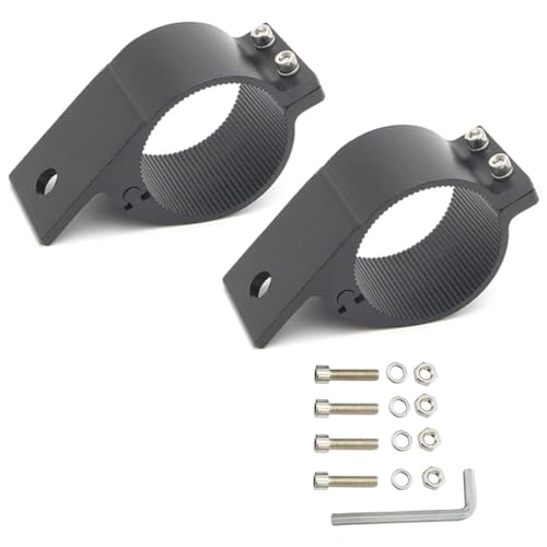 Tube Clamp Mounting Bracket for 2.5 Inch Bull Bar Roof Rack Roll Cage Mounts LED Square Round Work Light & Light Bar (Adjustable Between 64-69mm/2.5-2.7inch ) - size: 64mm-69mm(Approx 2.5"-2.7")