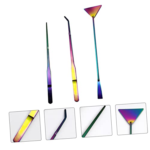3Pcs Aquatic Plants Tweezers Set 27cm Stainless Steel Aquarium Tools Curved and Straight Aquascaping Tweezers for Fish Tank Maintenance and Water Plant Care