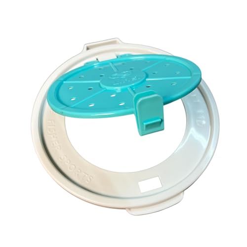Plastic Bait Bucket (Minnow Bucket), 1 Gallon, White with Vented LID