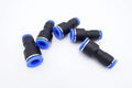 Push to Connect Fitting 3/8" Tube OD x 1/4" Tube OD Reducer, Pneumatic Air Water Straight Union Two Way Connector/Coupler (Pack of 5) - size: 3/8 inch - 1/4 inch