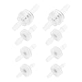 8Pcs 3mm 4mm 5mm 6mm Plastic Lnline Check Valve Set Oil and Ozone Resistant for Water Fuel Gas Liquid Air Fish Tank Chemical Industry