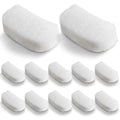 Pushglossy 12 Pcs Water Polishing Pads Compatible with Fluval 106/107/206/207 Filter Media Value Pack Clear Quick Replacement Aquarium Filter Media Compatible with Fluval Canister