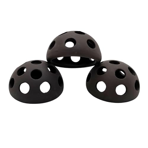 M2cbridge Ceramic Shrimp Dome Hide Shelters Swim Holes Shrimp Habitat Breeding Tube (3PCS Dome) - color: 3pcs Dome